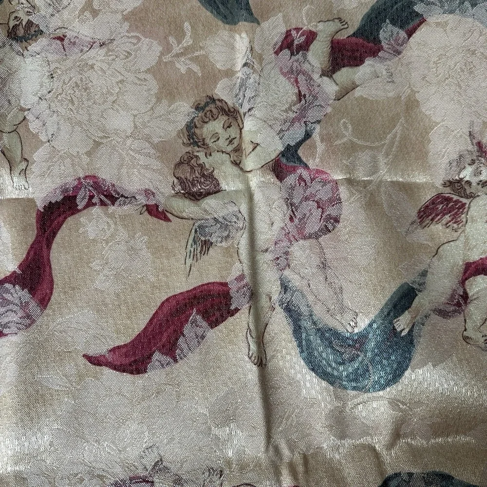 Linens N Things Holiday Tablecloth 60x120 Inch Cheribini Antique Gold Oblong New